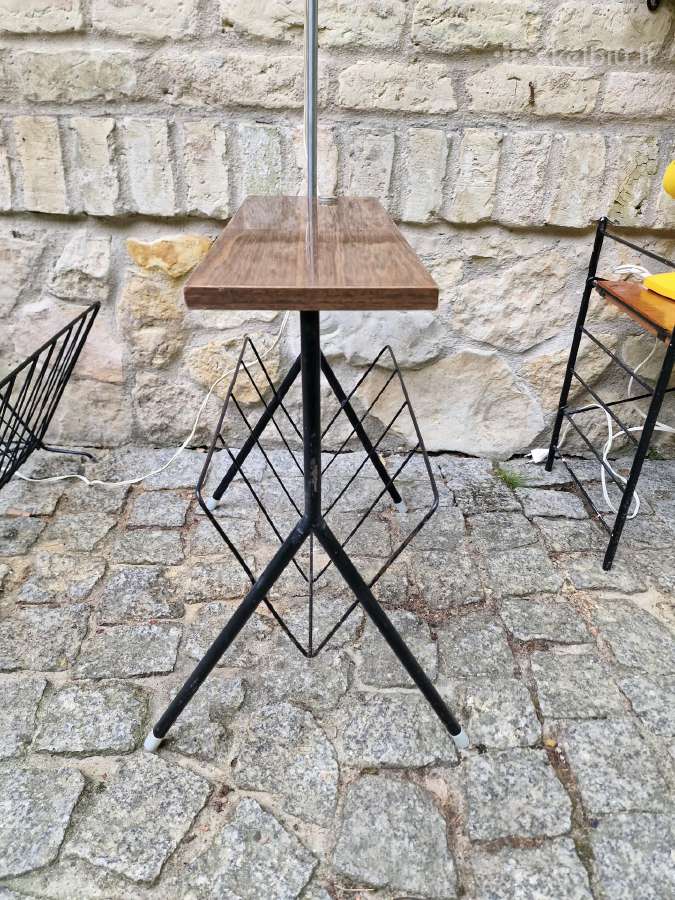 Vintažinis mid century toršeras su staliuku - nuotraukos Nr. 20