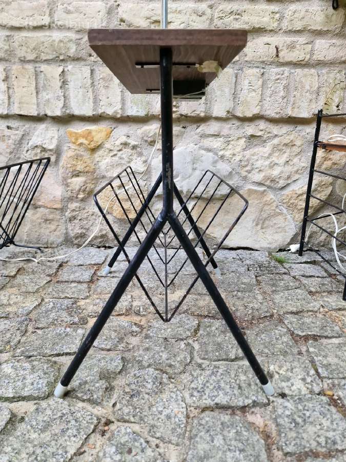 Vintažinis mid century toršeras su staliuku - nuotraukos Nr. 22
