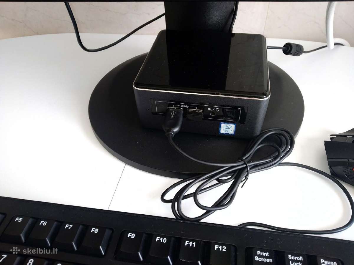 Intel Nuc7i3bnh i3-7100u 16gb 240gb su monitorium - nuotraukos Nr. 3