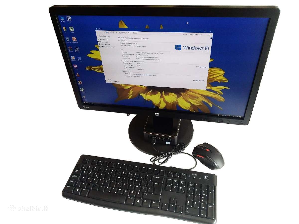 Intel Nuc7i3bnh i3-7100u 16gb 240gb su monitorium - nuotraukos Nr. 6