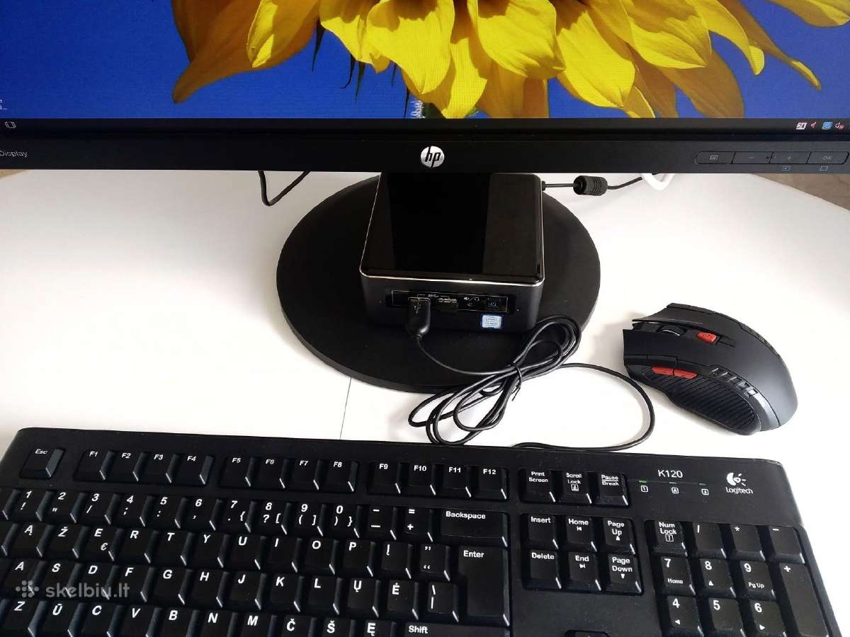 Intel Nuc7i3bnh i3-7100u 16gb 240gb su monitorium - nuotraukos Nr. 7