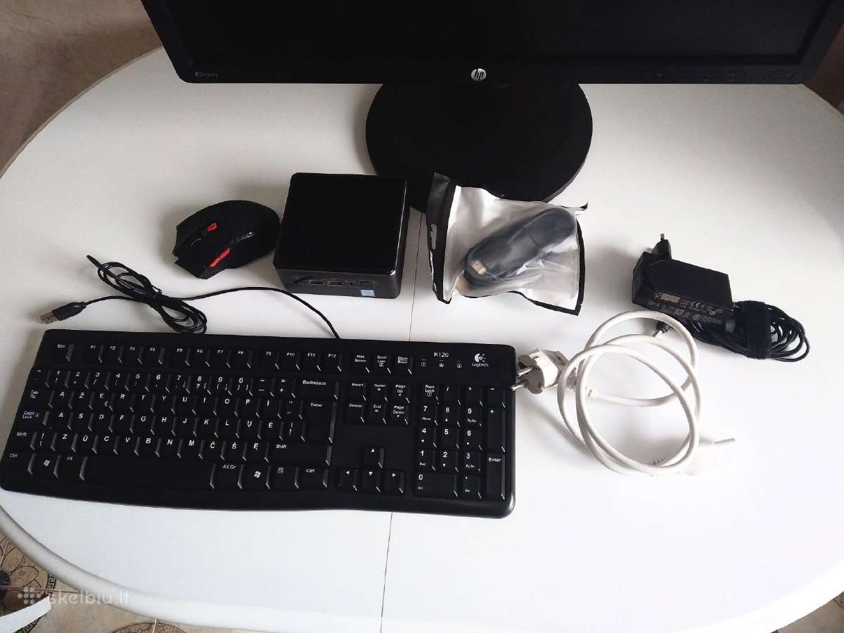 Intel Nuc7i3bnh i3-7100u 16gb 240gb su monitorium - nuotraukos Nr. 10
