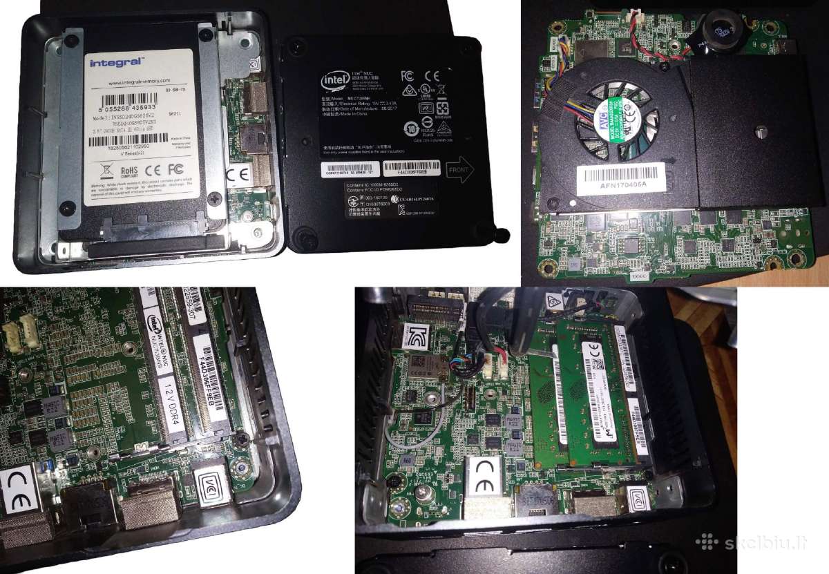 Intel Nuc7i3bnh i3-7100u 16gb 240gb su monitorium - nuotraukos Nr. 14