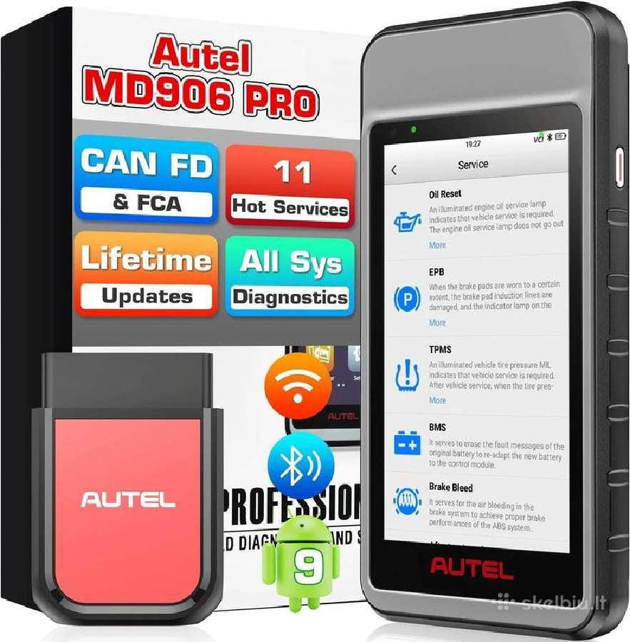 Autel Maxidiag Md906 Pro skeneris - nuotraukos Nr. 3