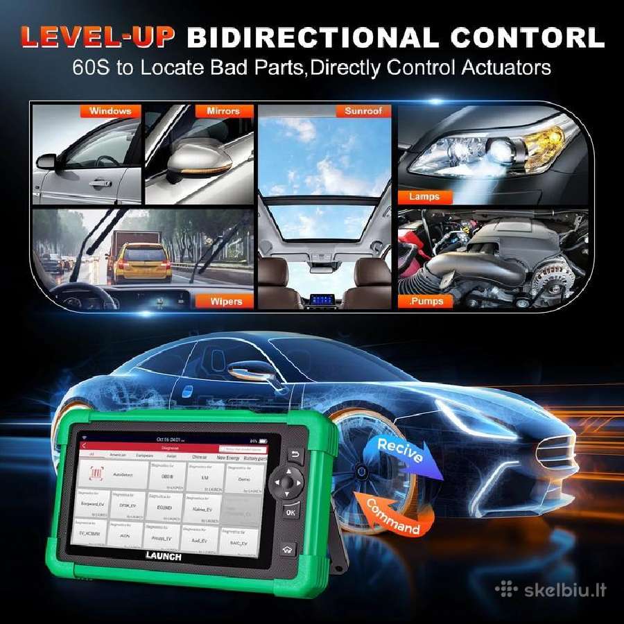 Launch X431 Crp919 New Energy Ev diagnostika - nuotraukos Nr. 2
