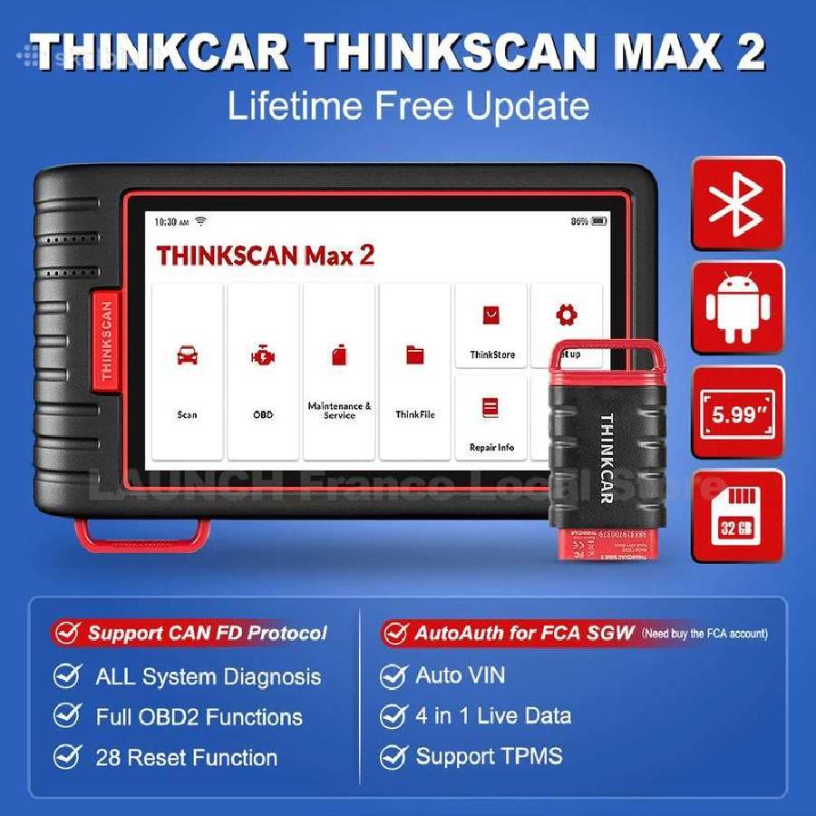 Thinkcar Thinkscan Max 2 diagnostikos prietaisas - nuotraukos Nr. 2