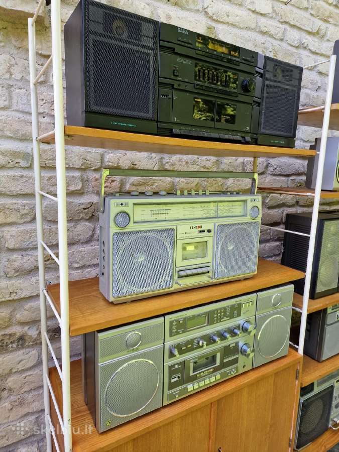 Vintažinės 8-9 dešimtmečių nešiojamos magnetolos - nuotraukos Nr. 18