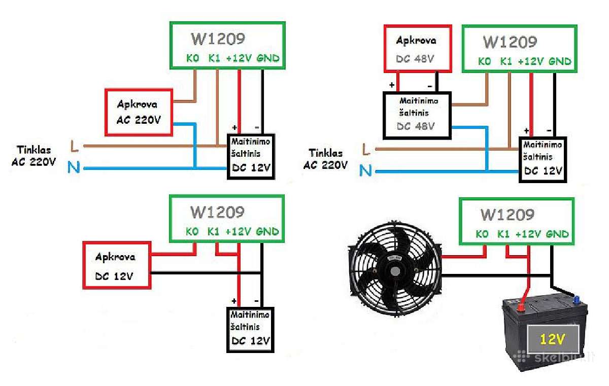 W1209 termoreguliatorius - nuotraukos Nr. 6
