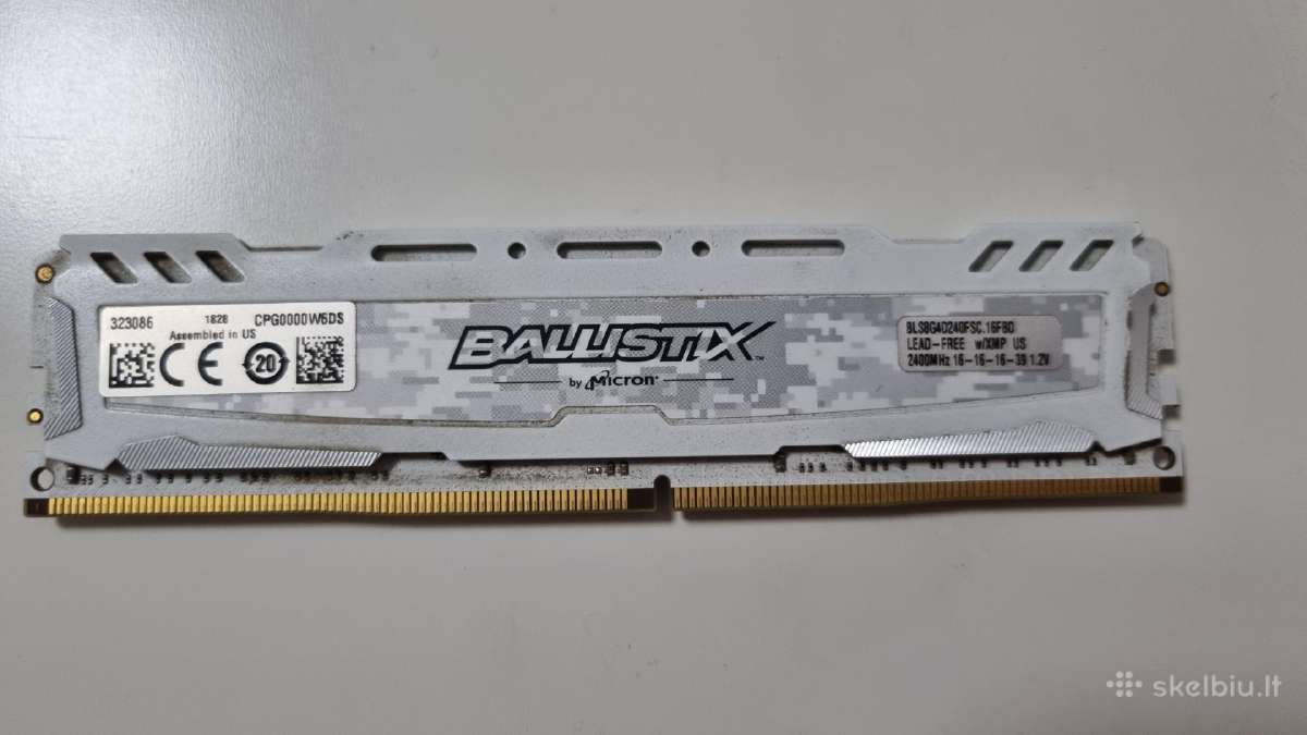 Crucial Ballistix Sport Lt 8gb Ddr4-2400mhz RAM - nuotraukos Nr. 2