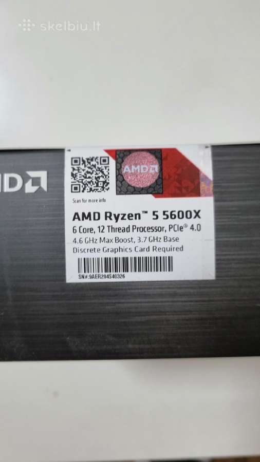 Amd Ryzen 5 5600x (Naujas) - nuotraukos Nr. 4