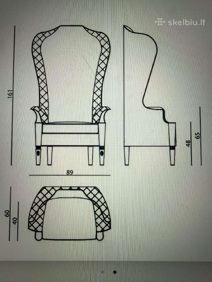 Art Deco fotelis ,Alice" Visionnaire Ipe Cavalli - nuotraukos Nr. 13