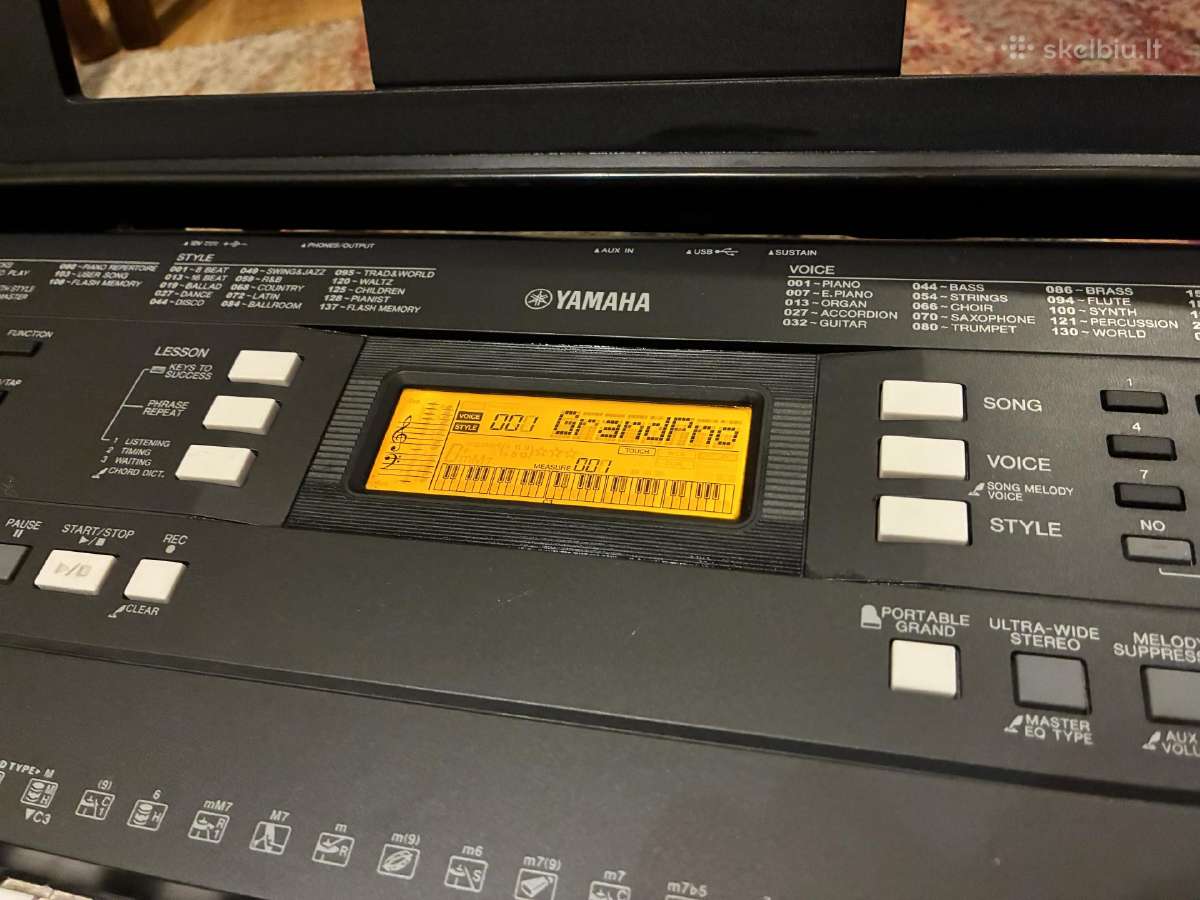 Yamaha Psr E343 elektrinis pianinas - nuotraukos Nr. 2