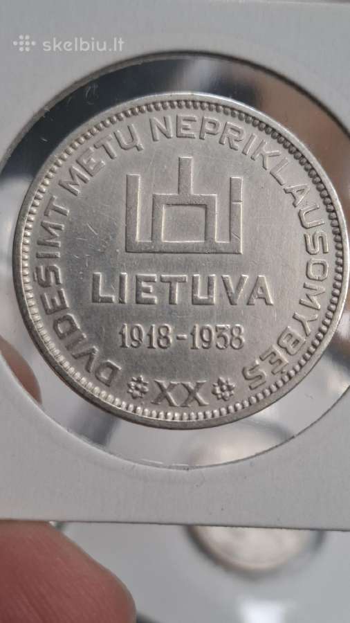 Antanas Smetona sidabras 10 litų - nuotraukos Nr. 3