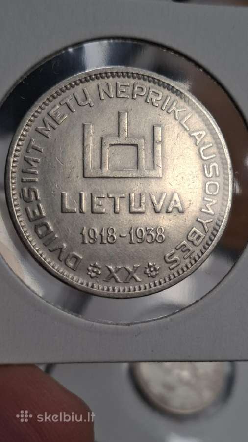 Antanas Smetona sidabras 10 litų - nuotraukos Nr. 5