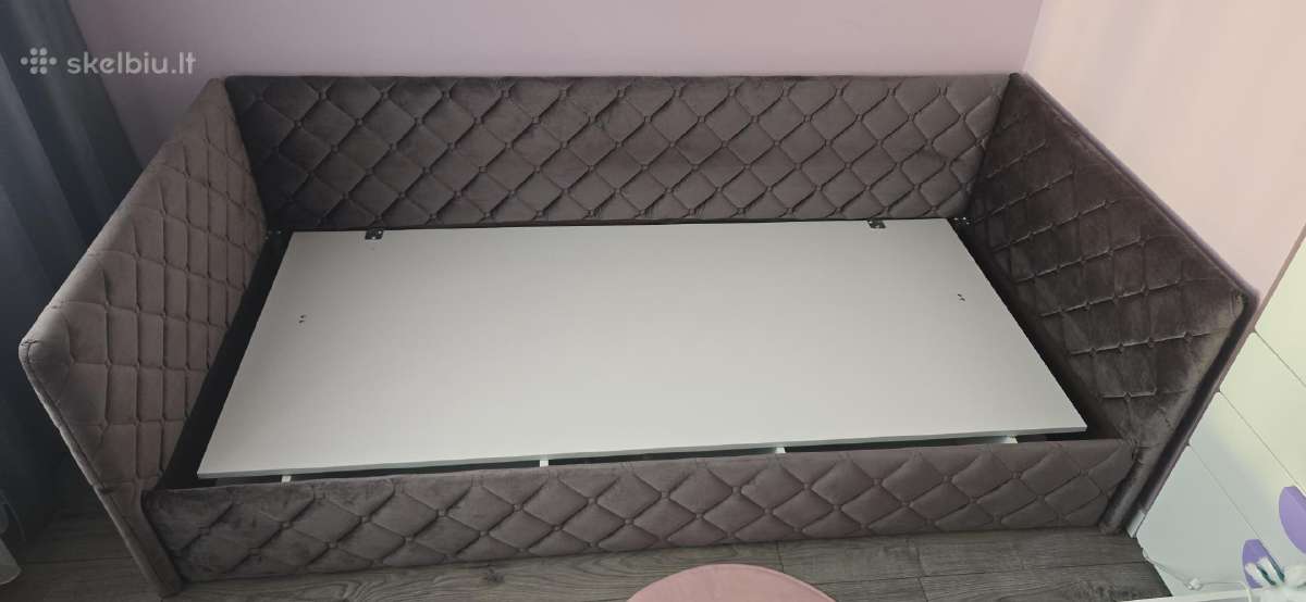 Minkšta vaikiška / paaugliška lova 90x200 - nuotraukos Nr. 4