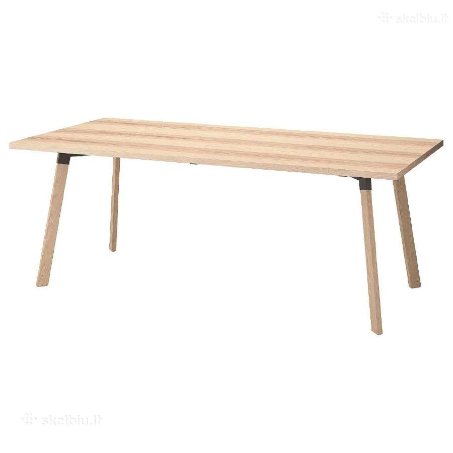 Valgomasis stalas 200x90cm, uosio lukstas. - nuotraukos Nr. 7