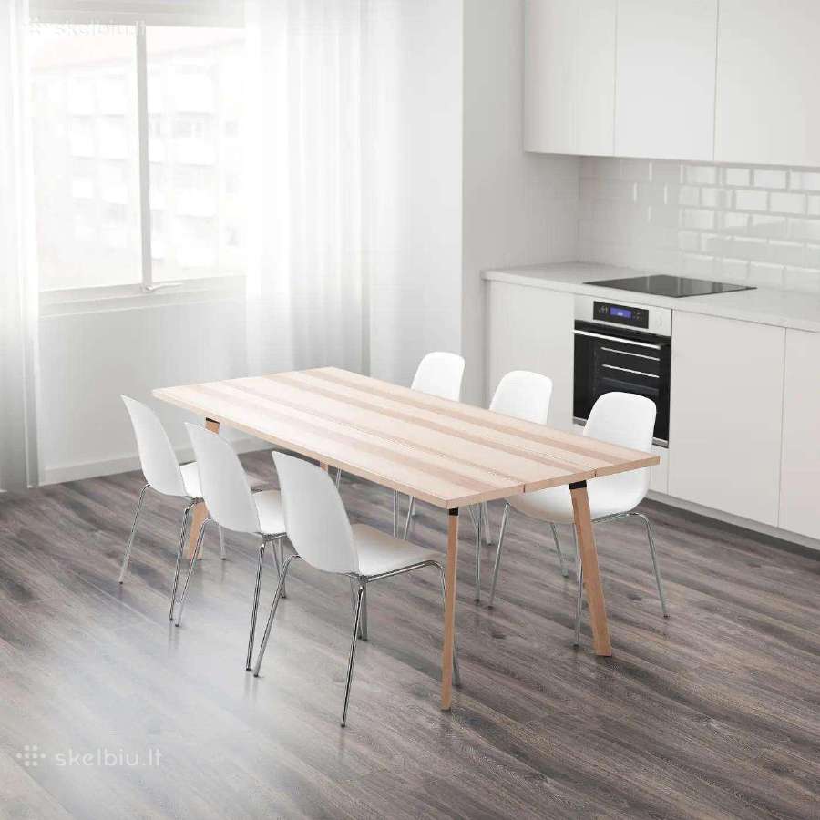 Valgomasis stalas 200x90cm, uosio lukstas. - nuotraukos Nr. 9
