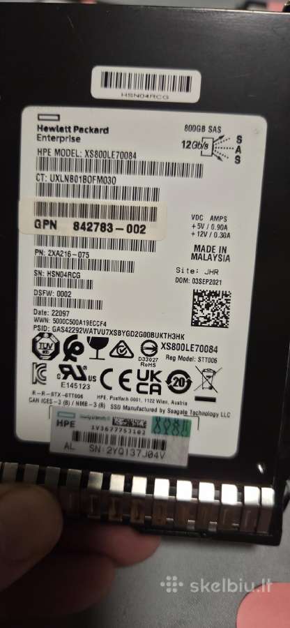 Sas SSD 3.6tb 1.92tb 12gb/s, 800gb 24gb/s - nuotraukos Nr. 15
