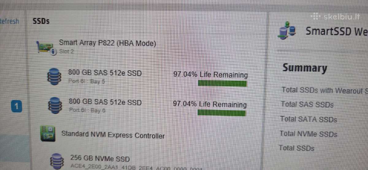 Sas SSD 3.6tb 1.92tb 12gb/s, 800gb 24gb/s - nuotraukos Nr. 18