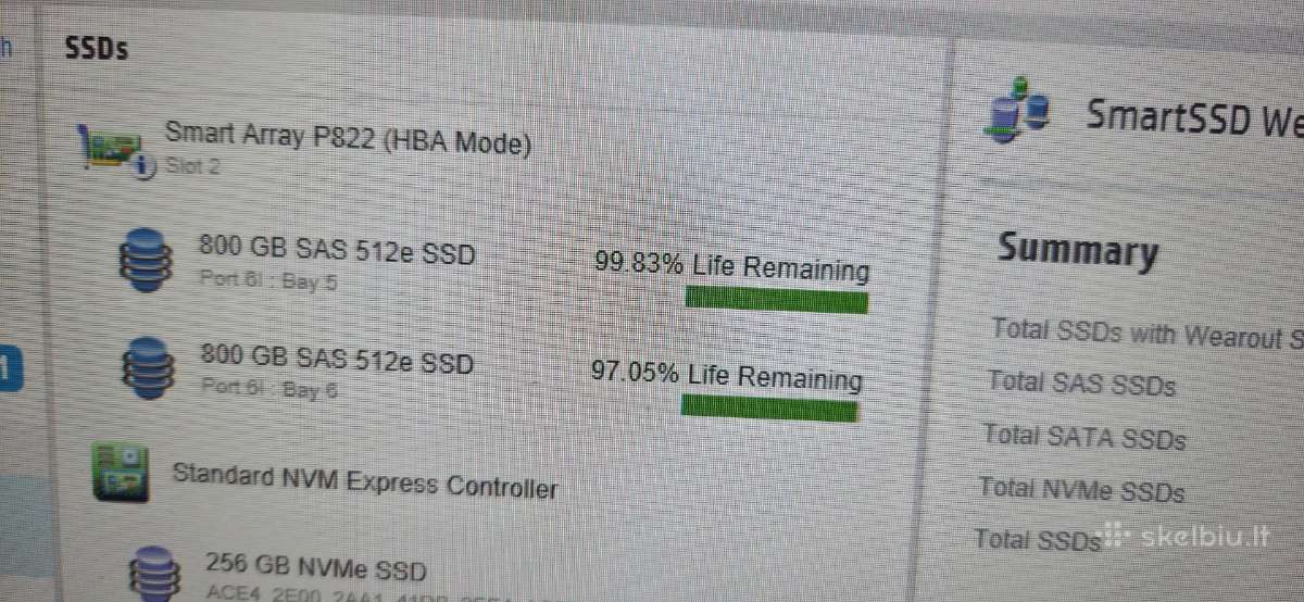 Sas SSD 3.6tb 1.92tb 12gb/s, 800gb 24gb/s - nuotraukos Nr. 19