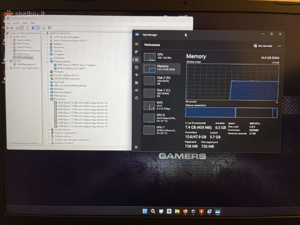 Asus tuf 1660ti - nuotraukos Nr. 2