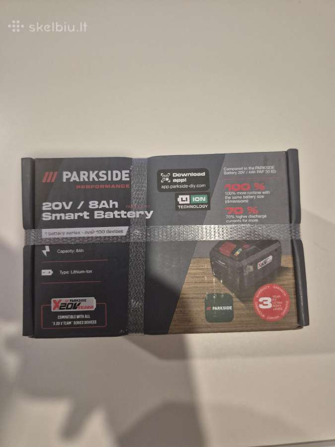 Parkside baterija - nuotraukos Nr. 2