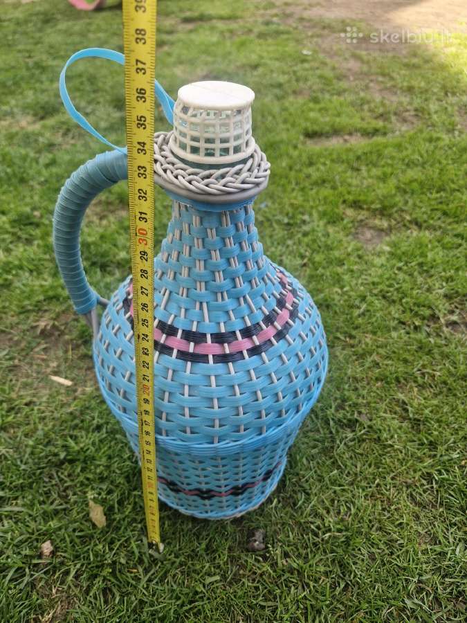 Pintas stiklinis demižonas (butelis), 5l - nuotraukos Nr. 5
