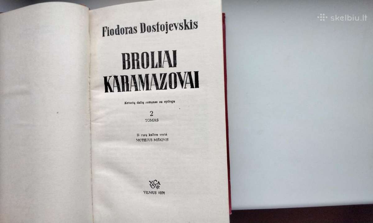 Broliai Karamazovai. Antras tomas. 1976 m. leid. - nuotraukos Nr. 2
