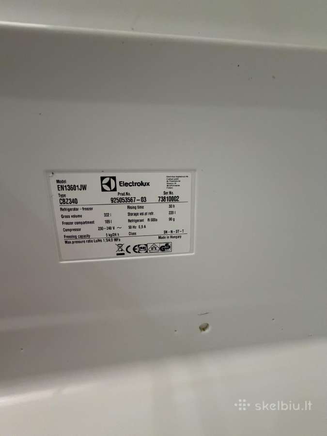 Šaldytuvas Electrolux En13601jw - nuotraukos Nr. 2