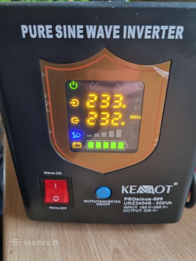 Ups avarinis maitinimas pečiui Kemot Prosinus 500 - nuotraukos Nr. 3