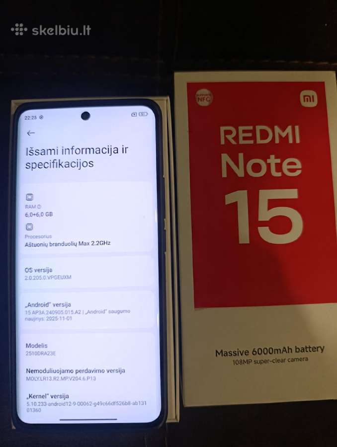 Xiaomi note 15 - nuotraukos Nr. 3