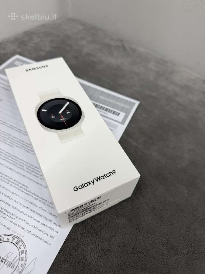 Naujas Samsung Galaxy Watch 9 40mm baltas - nuotraukos Nr. 3