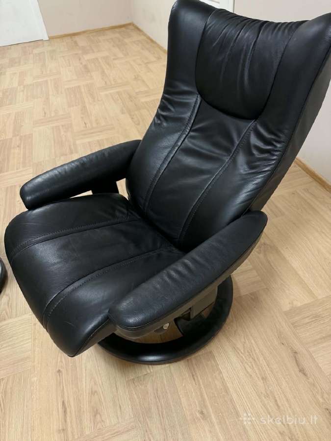 Odinis Ekornes Stressless Recliner su pakoju - nuotraukos Nr. 3