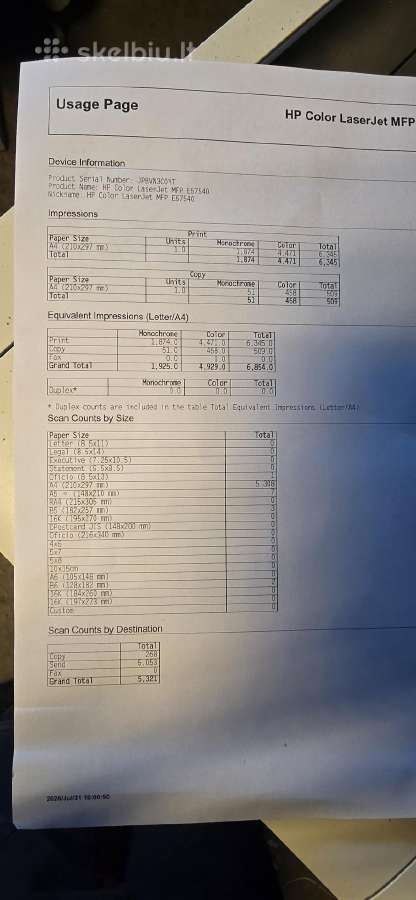 Hp spausdintuvas maza rida 6800psl - nuotraukos Nr. 8