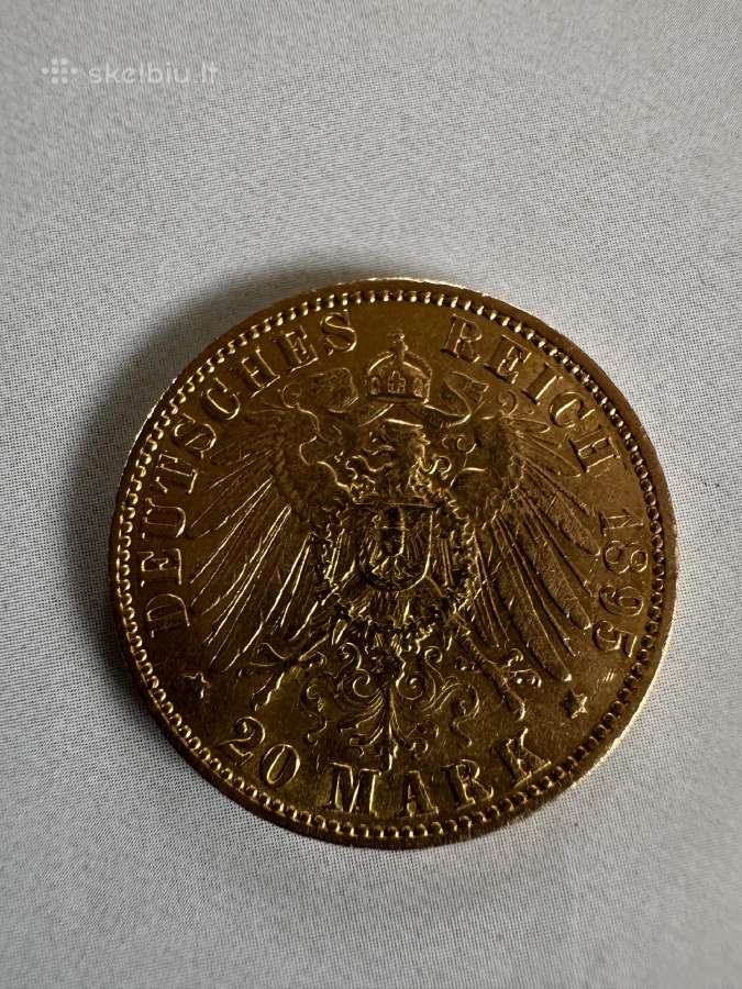 Auksine 20 markiu moneta - nuotraukos Nr. 2