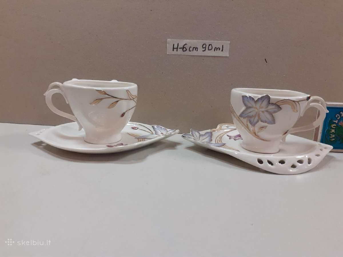 Porcelianiniai puodeliai iš Art Collection. - nuotraukos Nr. 6