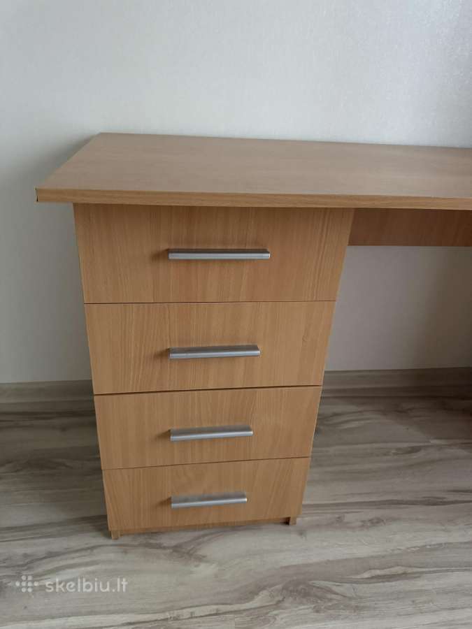 Didelis rašomasis stalas su 4 stalčiais, 160 cm - nuotraukos Nr. 2