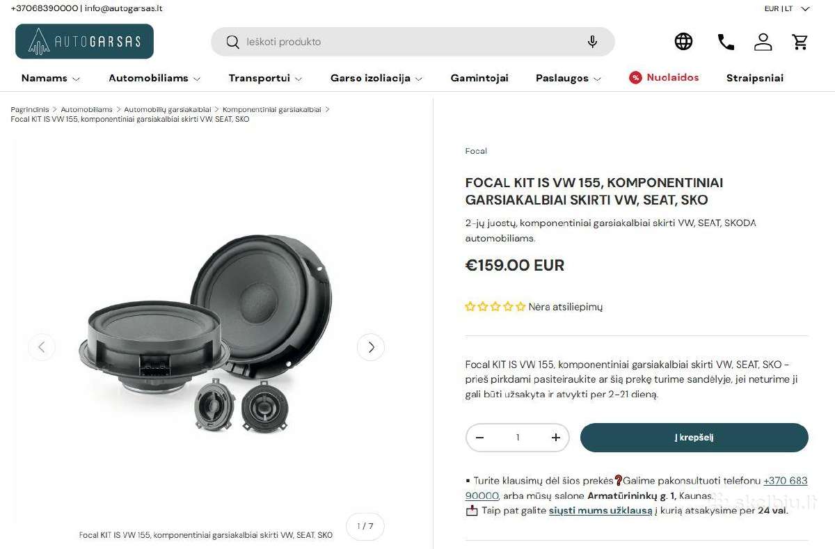 Focal Is VW 155 - nuotraukos Nr. 2