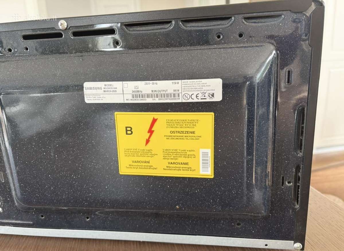 Parduodama Mikrobangų krosnelė Samsung Ms23k3513ak - nuotraukos Nr. 5