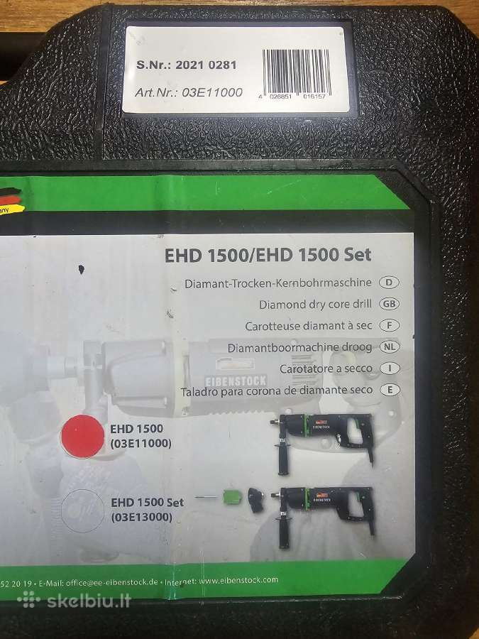 Eibenstock Ehd 1500 elektrinis gręžtuvas - nuotraukos Nr. 3