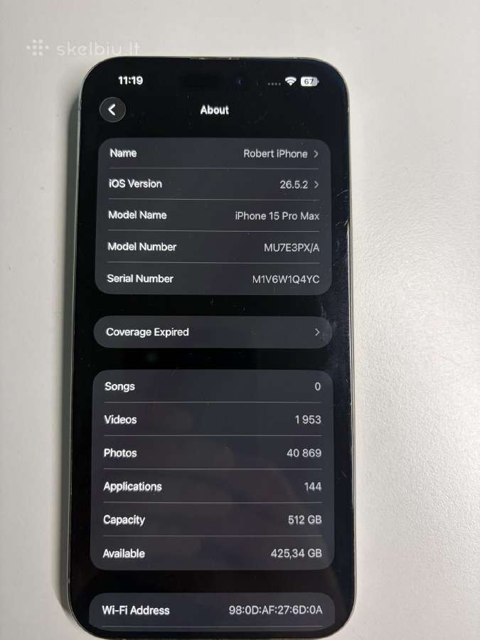 iPhone 15 pro max 512gb - nuotraukos Nr. 4