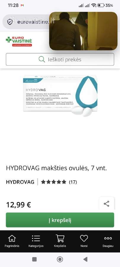 Vagisan žvakutės natūraliai terpei palaikuti - nuotraukos Nr. 3