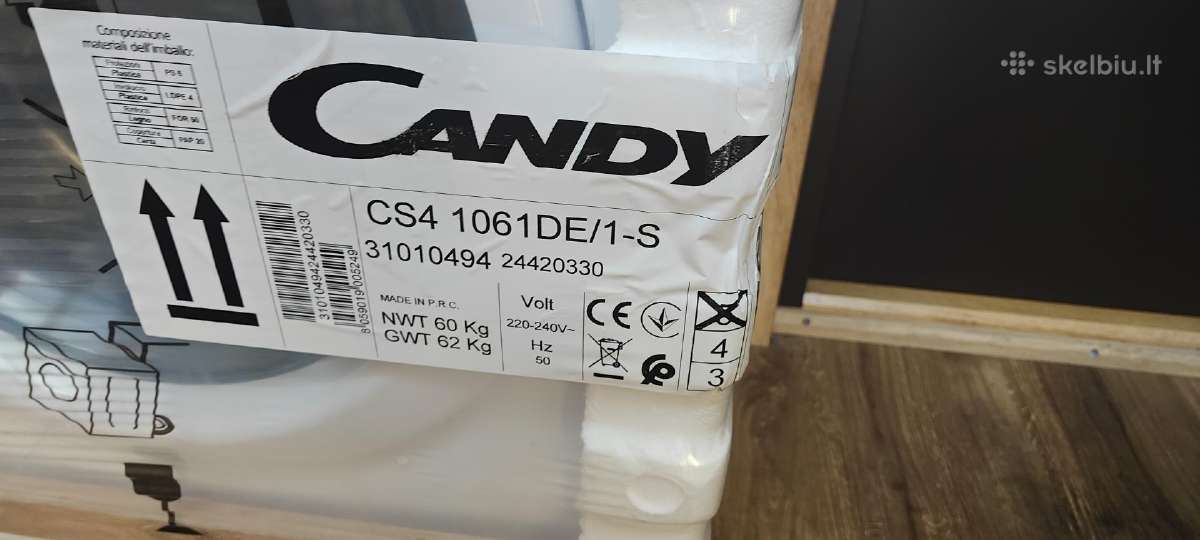 Skalbimo mašina Candy Cs4 1061de/1-s, 6 kg, balta - nuotraukos Nr. 3