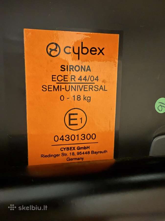 Cybex sirona platinum - nuotraukos Nr. 5