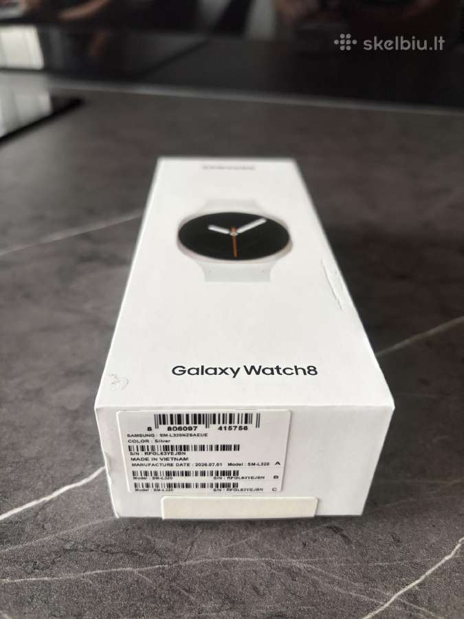 Samsung Galaxy Watch 8 Silver 40mm - nuotraukos Nr. 6