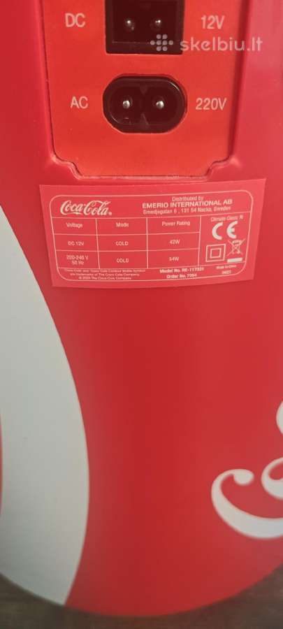 Coca-cola skardinės formos mini šaldytuvas - nuotraukos Nr. 2