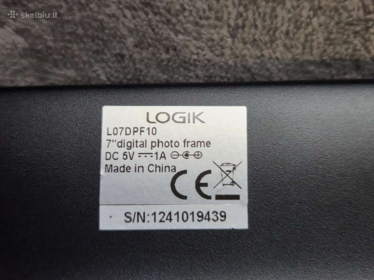 Nuotraukų rėmelis Logik L07dpf10 (7 colių LCD) - nuotraukos Nr. 5