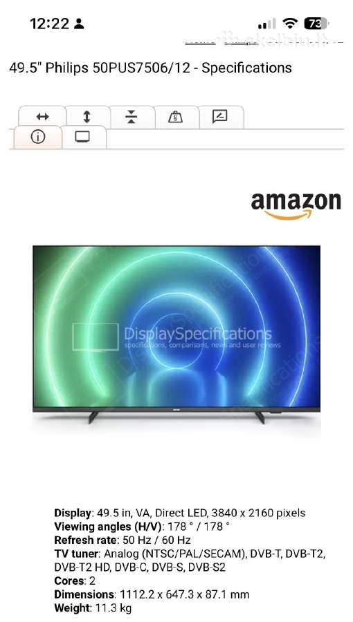 Philips LED TV 50 - nuotraukos Nr. 2