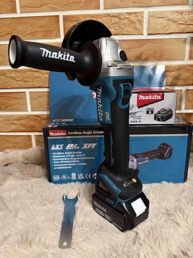 Makita Dga504 (Kampinis Šlifuoklis) (Naujas) - nuotraukos Nr. 2