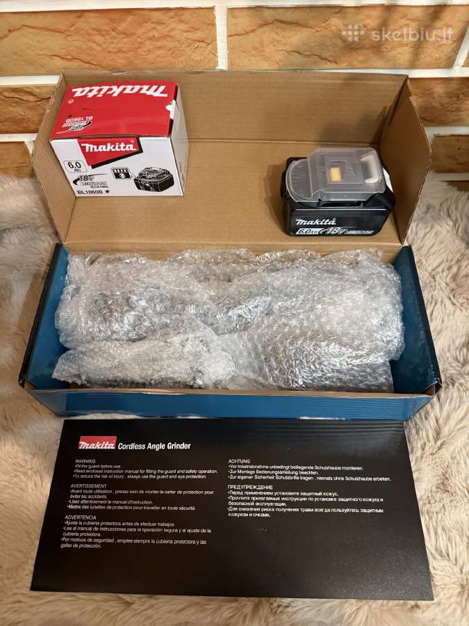 Makita Dga504 (Kampinis Šlifuoklis) (Naujas) - nuotraukos Nr. 8